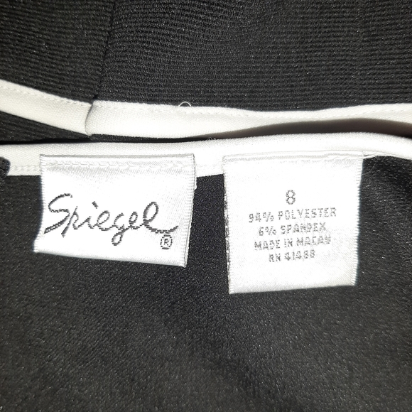 Vintage Spiegal Black With White Piping Body Con - Picture 4 of 5